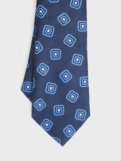 CORBATA JAQUARD MF AZUL MARINO