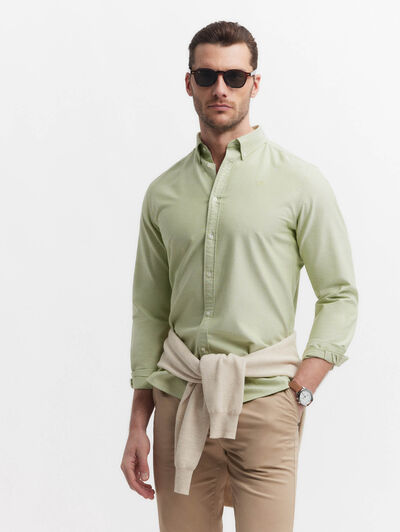 CAMISA OXFORD SOLID VERDE