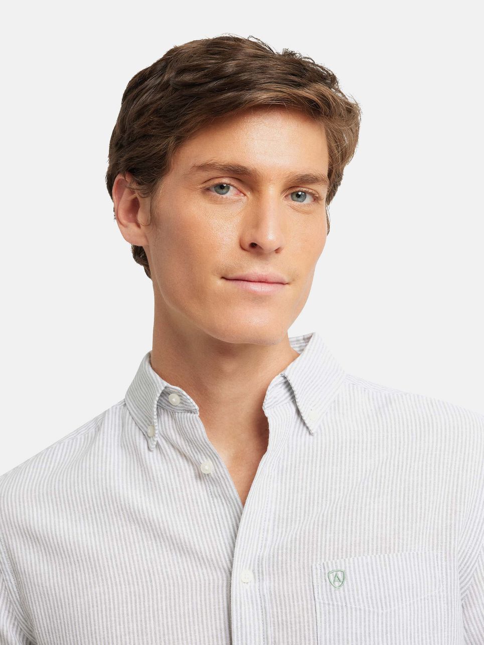 CAMISA LINO RAYAS BD