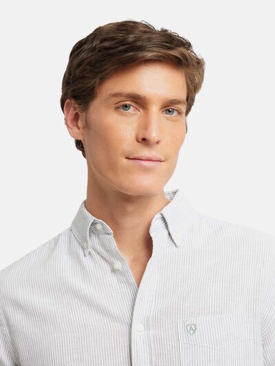 CAMISA LINO RAYAS BD