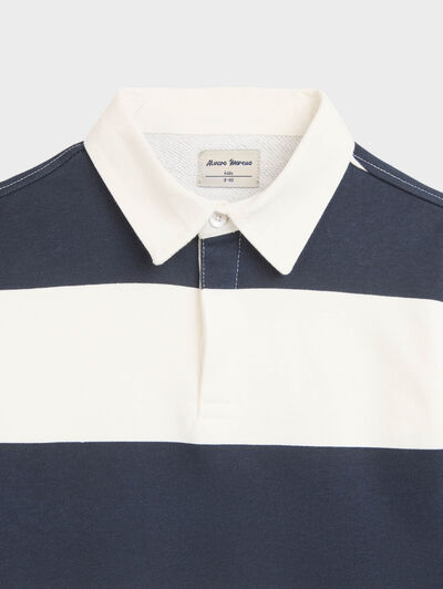 POLO RAYAS KIDS AZUL MARINO