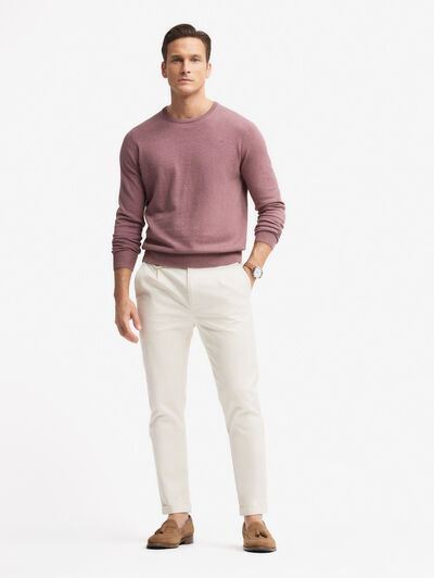 JERSEY ROUND NECK BURDEOS