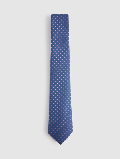 CORBATA JACQUARD MF AZUL MARINO
