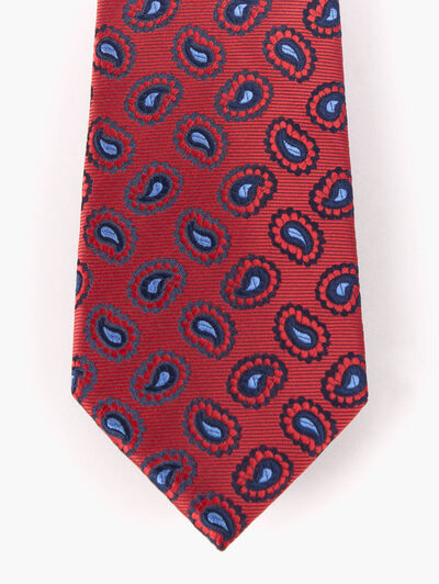 CORBATA JACQUARD MF ROJO