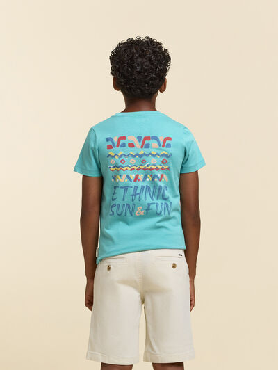 CAMISETA ETHNIC KIDS VERDE AGUA