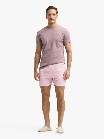 BAÑADOR BORDADO ROSA
