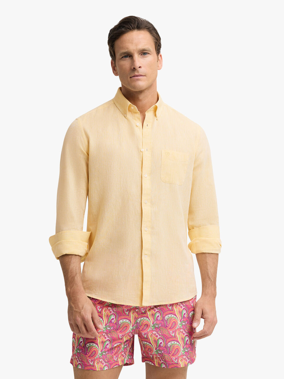 CAMISA LINO BOLSILLO