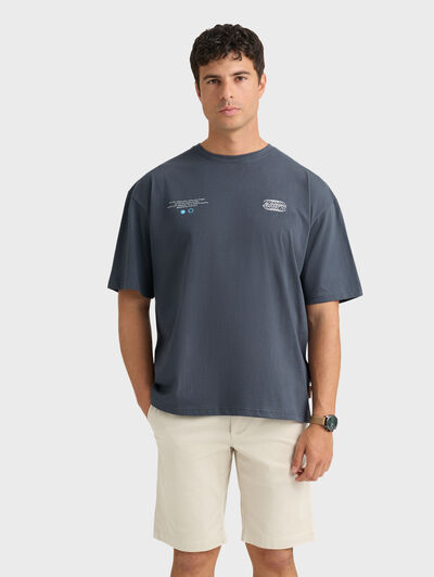 CAMISETA AFRAID AZUL MARINO