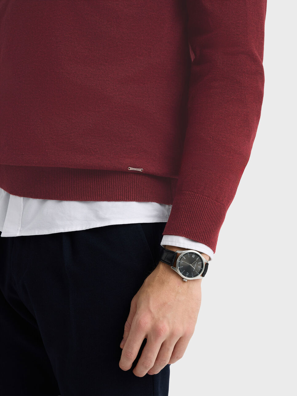 JERSEY BUTTON COLLAR