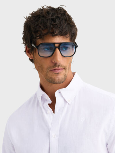 CAMISA LINO C.BOTON BLANCO