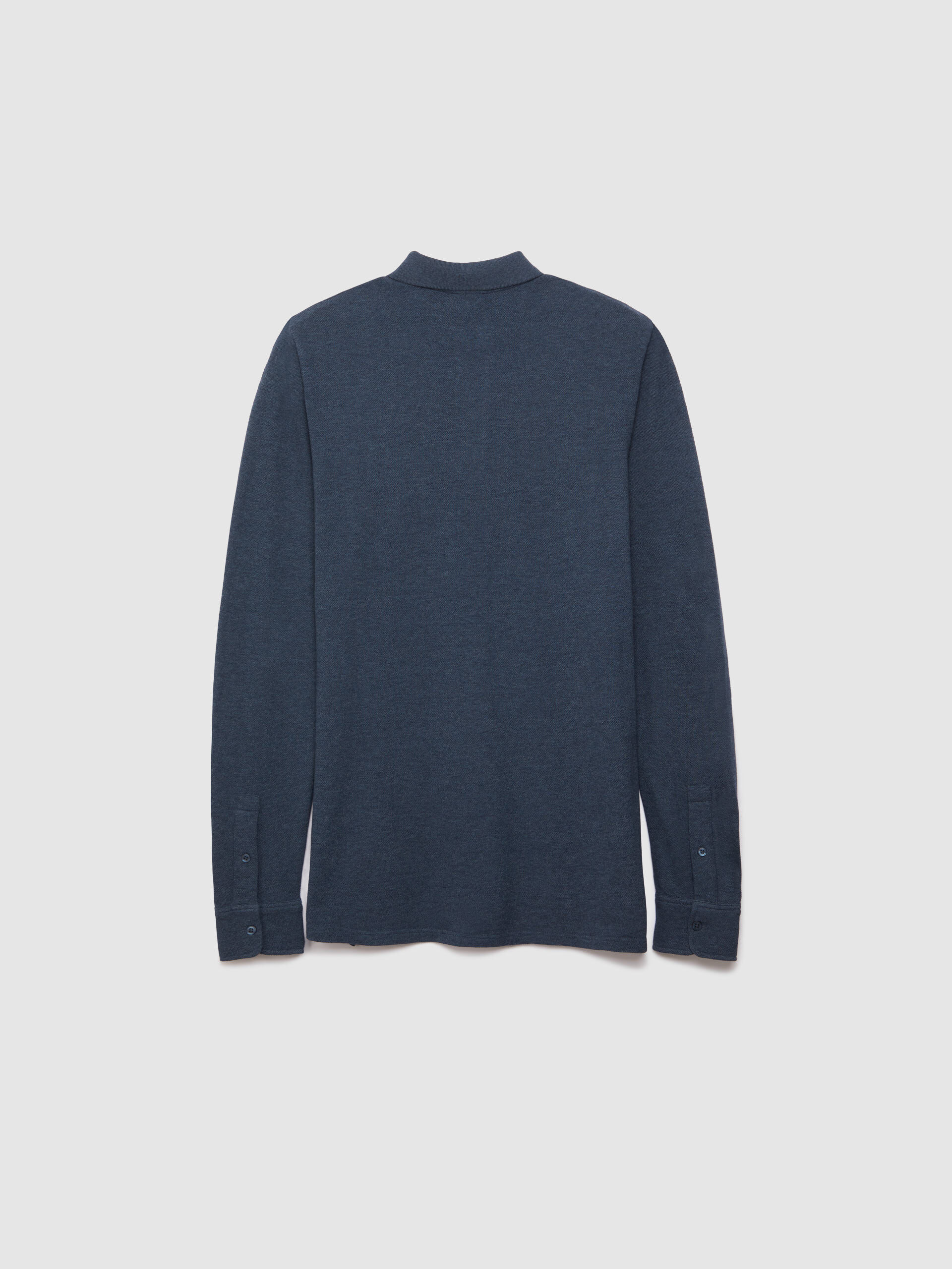 POLO MELANGE M L AZUL