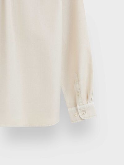 CAMISA OXFORD DYE KIDS BEIGE