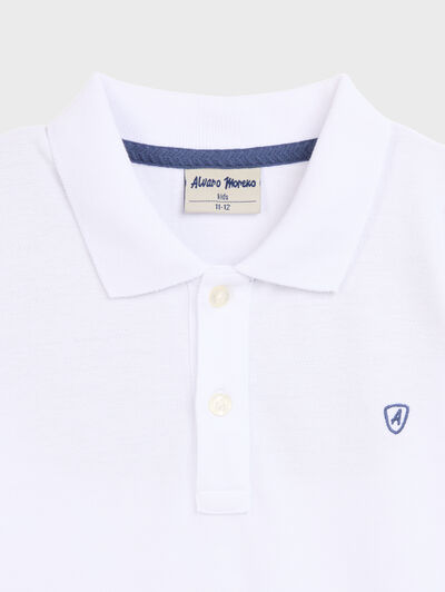 POLO BASIC KIDS BLANCO