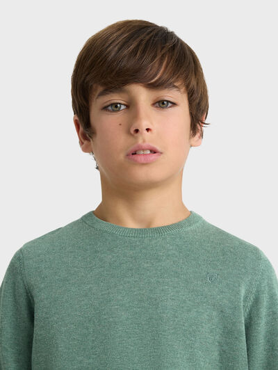 JERSEY ROUND NECK KIDS VERDE