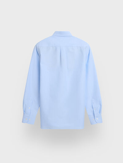 CAMISA OXFORD POCKET CELESTE