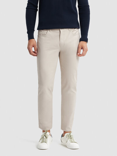 PANTALON DIAGONAL 5P BEIGE