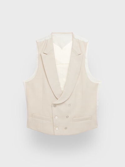 CHALECO ESTRUCTURA BEIGE