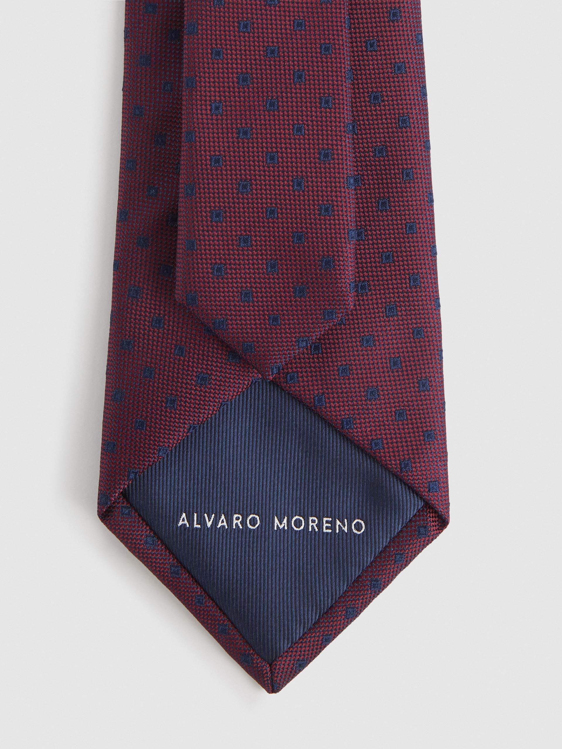 CORBATA JACQUARD MF BURDEOS