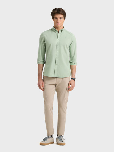 CAMISA OXFORD DYE VERDE