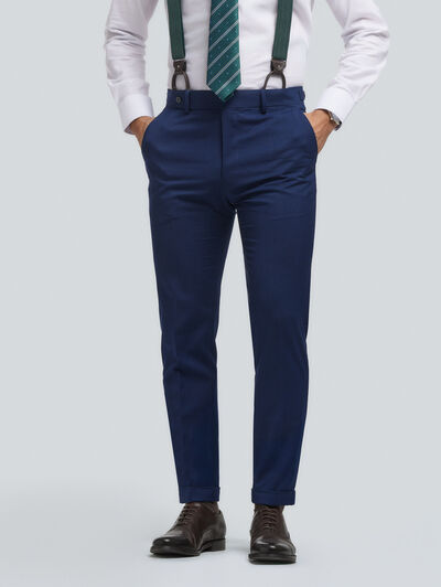 PANTALON CAPO MICROCHECKS AZUL