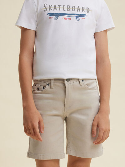 BERMUDA DENIM STREET KIDS BEIGE