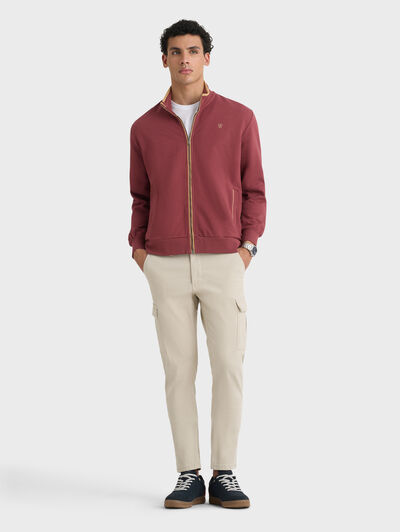 SUDADERA CONTRAST BURDEOS