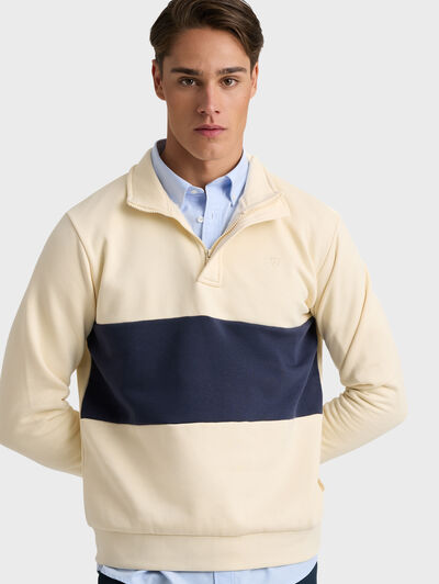 SUDADERA BRAXTON BEIGE