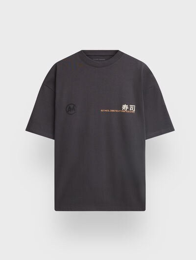 CAMISETA SUSHI GRIS