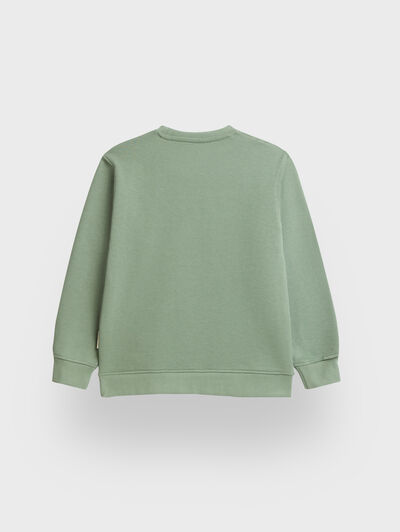 SUDADERA BASIC KIDS VERDE