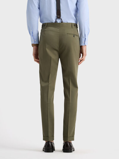 PANTALON NAPOLI ROYAL TWILL VERDE