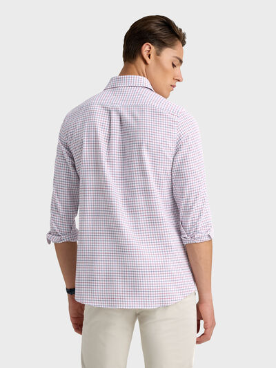 CAMISA HUNTER CHECKS BLANCO