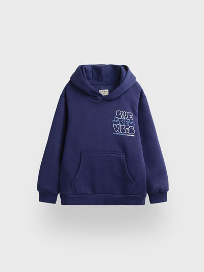 SUDADERA SKIES KIDS AZUL MARINO