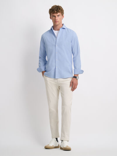 CAMISA PANAMA CELESTE