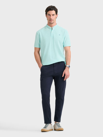 POLO MAO VERDE AGUA