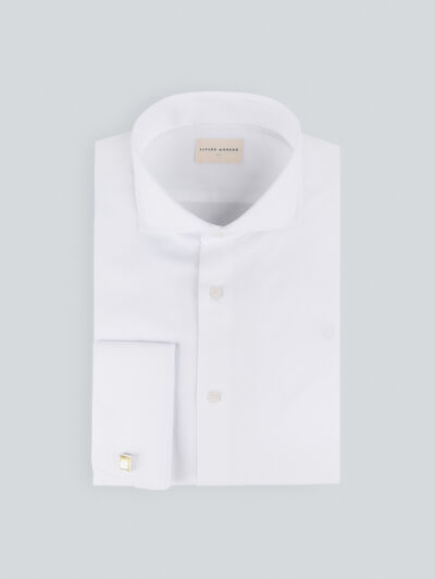 CAMISA DIAGONAL P.DOBLE BLANCO