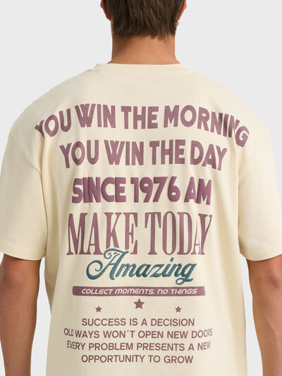 CAMISETA AMAZING BEIGE