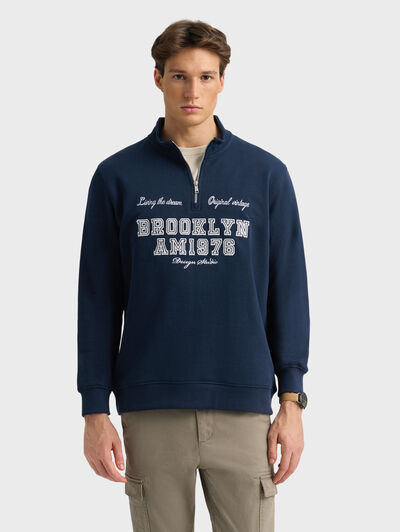 SUDADERA STUDIO AZUL MARINO