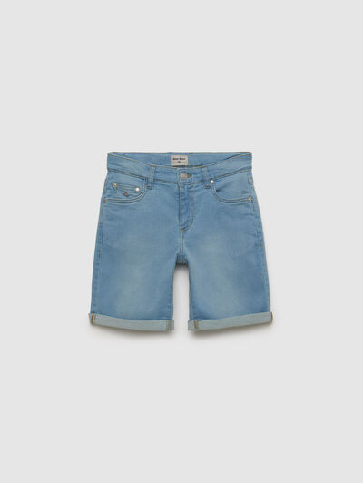 BERMUDA DENIM ROLL KIDS AZUL
