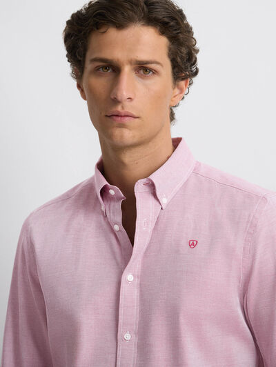 CAMISA NIDO BURDEOS