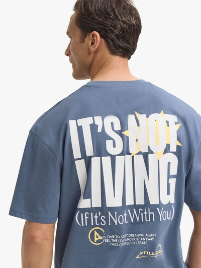 CAMISETA LIVING AZUL MARINO