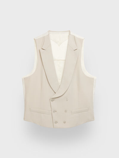 CHALECO PANAMA BEIGE