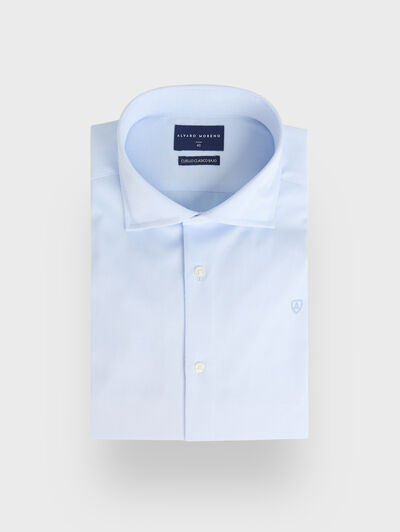 CAMISA MISTER DIAGONAL CELESTE