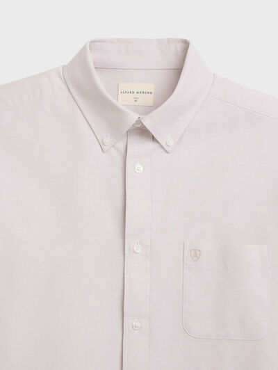 CAMISA OXFORD POCKET BEIGE