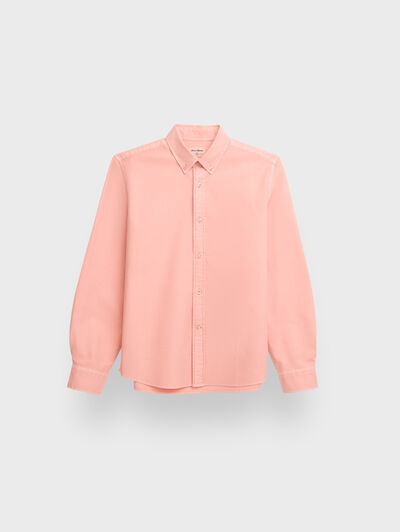 CAMISA OXFORD DYE KIDS CORAL