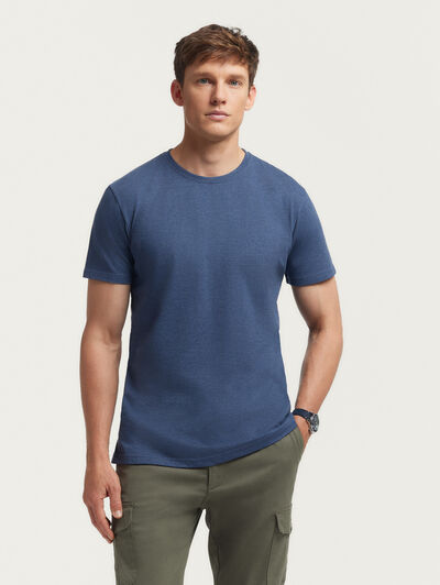 CAMISETA MELANGE AZUL
