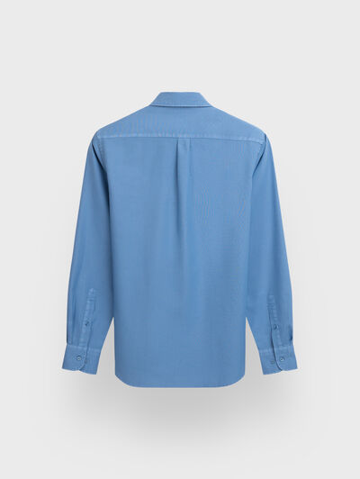 POLERA OXFORD DYE AZUL