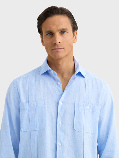 CUBANA LINO CHAMBRAY CELESTE