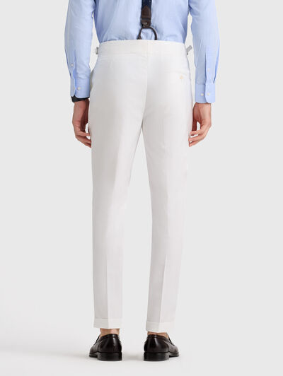 PANTALON MONACO FIL A FIL BLANCO