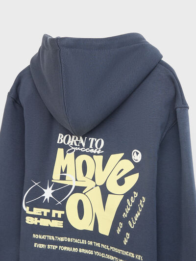 SUDADERA SHINE KIDS AZUL MARINO