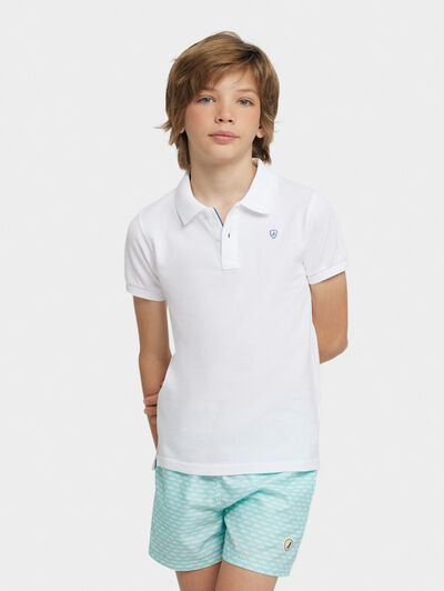 POLO SOFT KIDS BLANCO